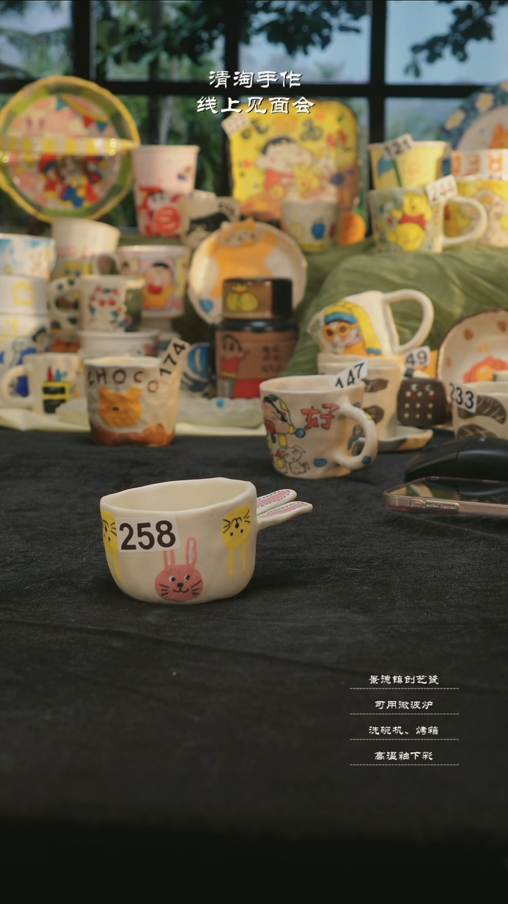 【闪购商品】摆件亲工手绘陶瓷-258
