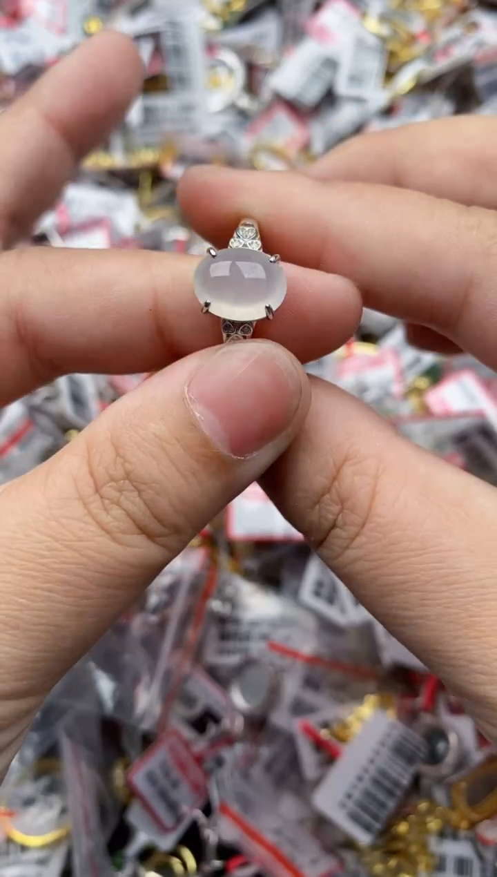 【闪购商品】翡翠戒指银S925镶嵌4444---9