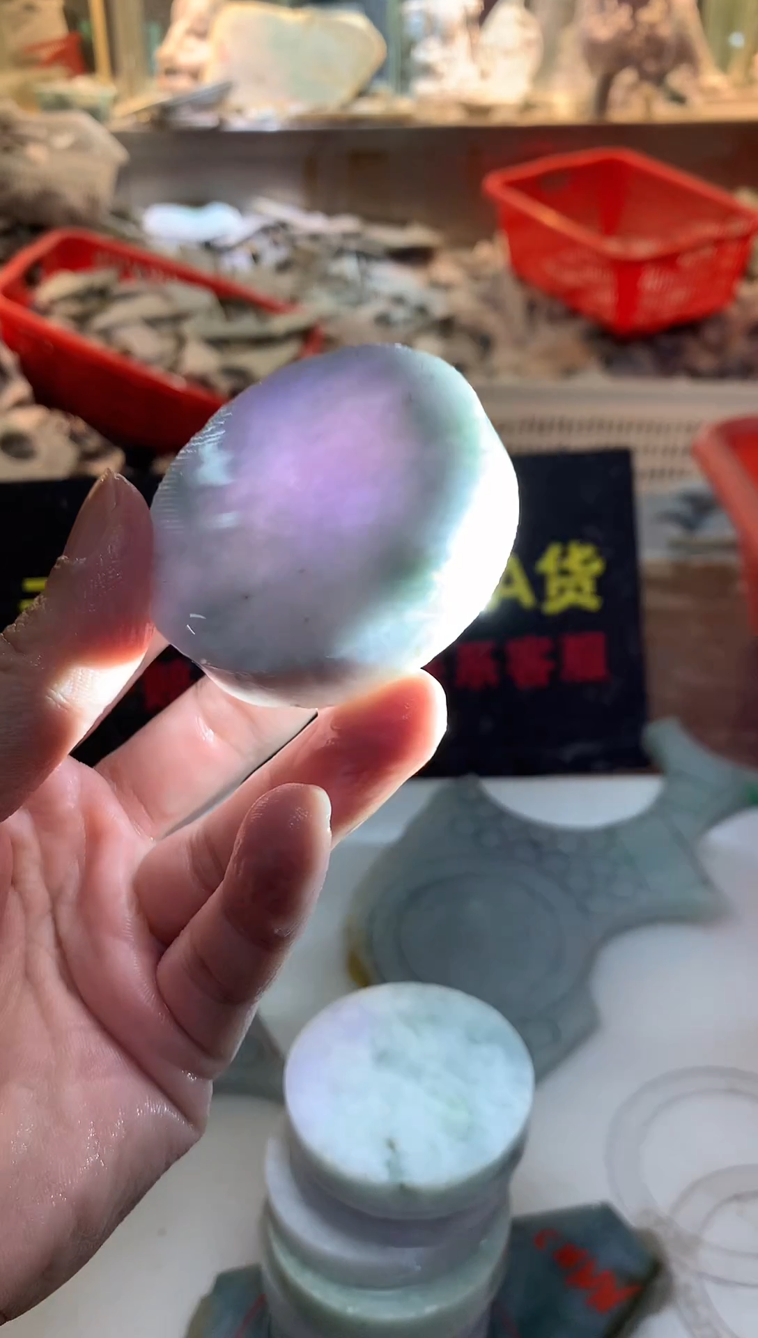 裸石翡翠0朗0翡翠珠宝706随机