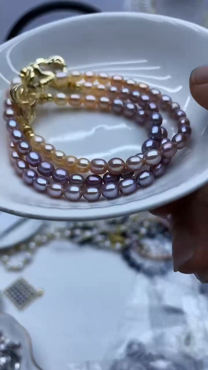 未镶嵌手链淡水珍珠多样性发其一
