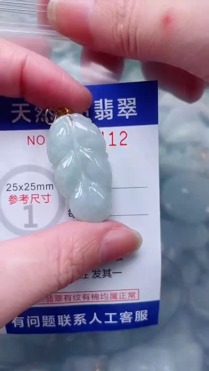 翡翠未镶嵌吊坠(不含链)1