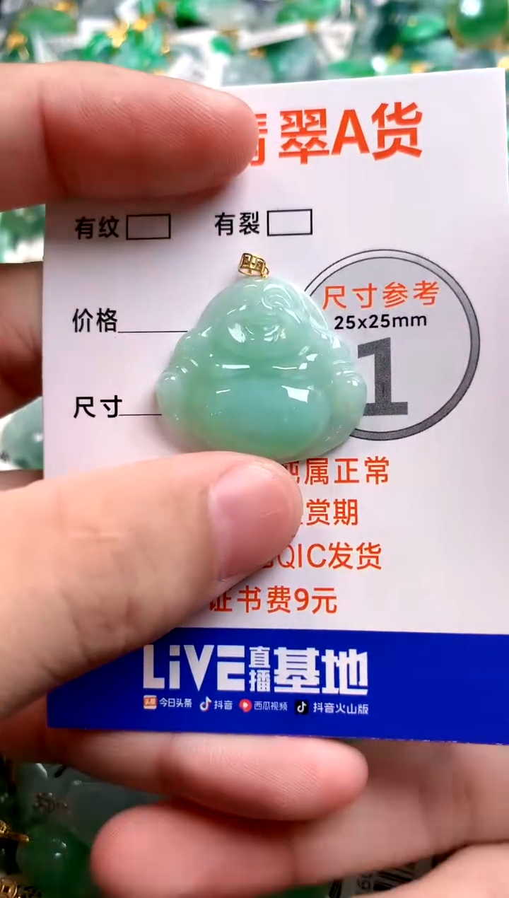 颈饰18K金镶嵌翡翠13006338