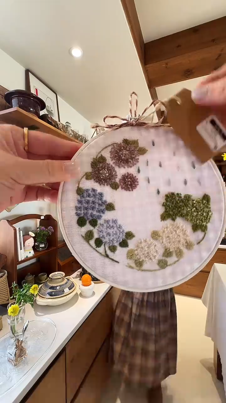 茶道摆件0000刺绣画1506