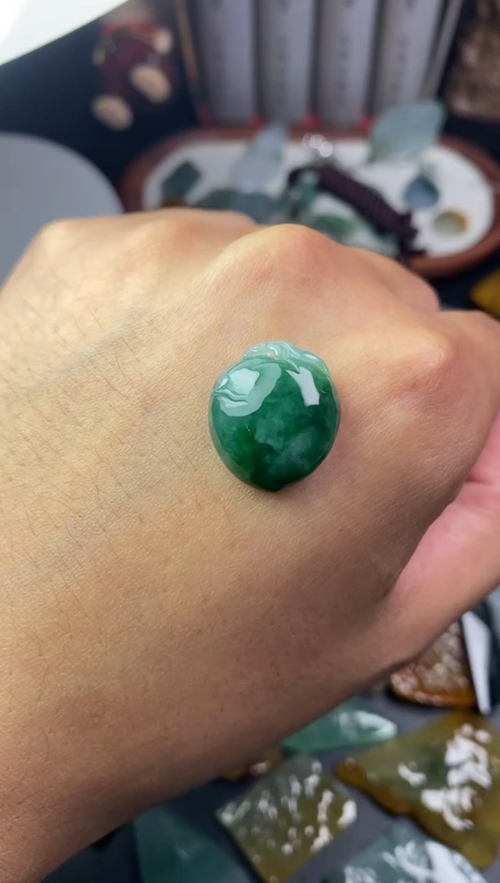 定制翡翠未镶嵌畹*翡翠片料定制未镶嵌7.29-1