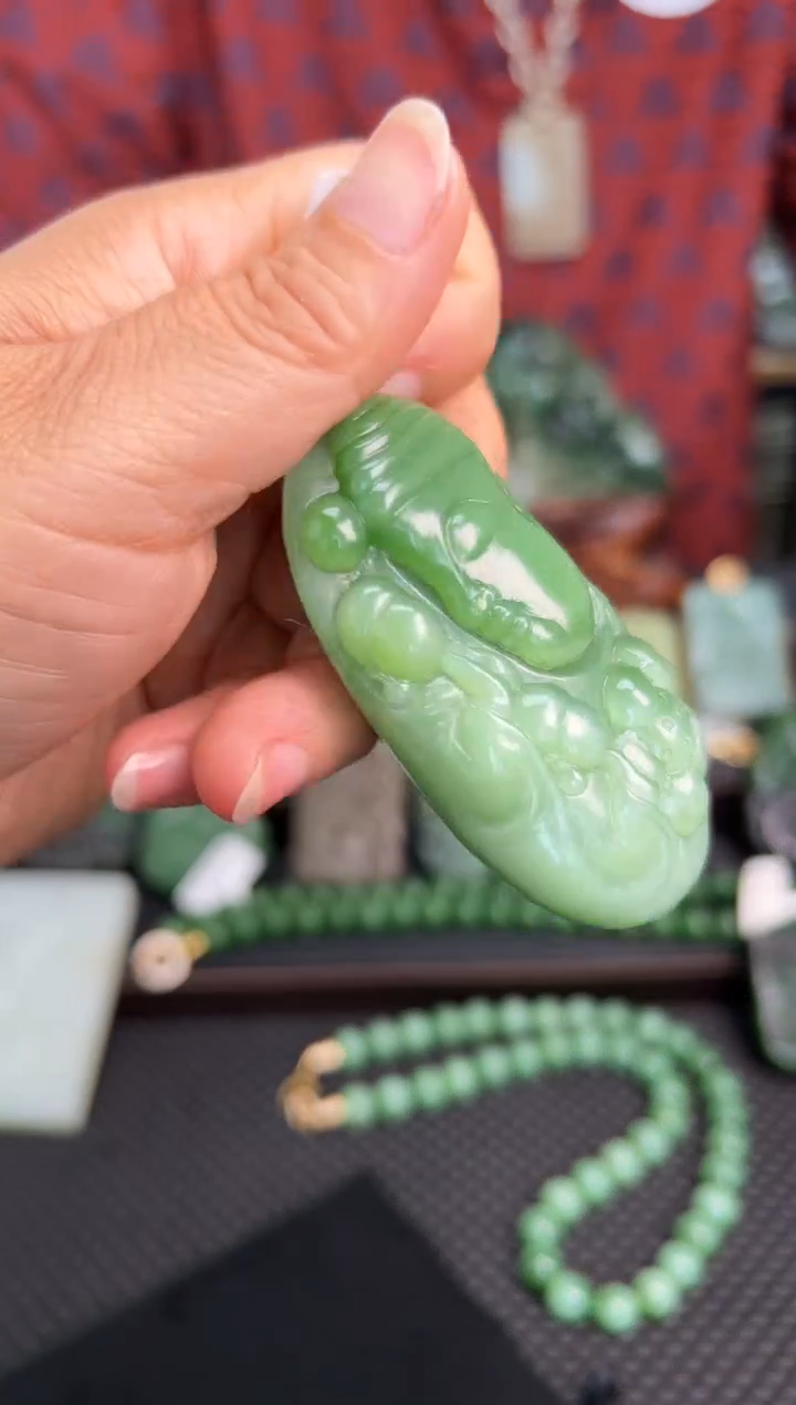 【闪购商品】和田玉颈饰未镶嵌悟道吊坠