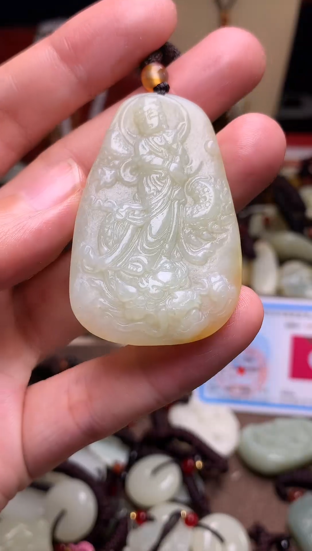 颈饰未镶嵌和田玉新疆料青海料清水和田玉吊坠