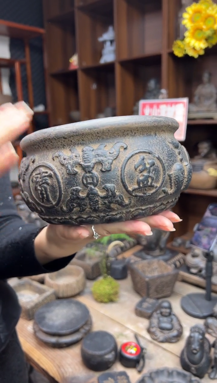 陶土【火山泥】聚宝盆