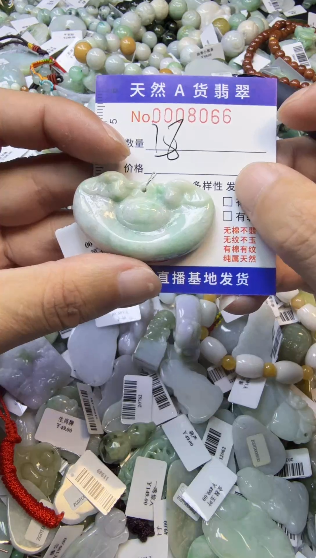 【闪购商品】翡翠颈饰未镶嵌00008066