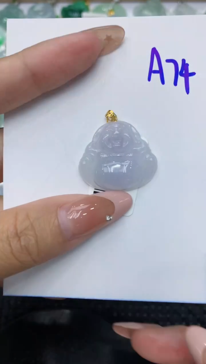 【闪购商品】翡翠颈饰18K金镶嵌8888888888