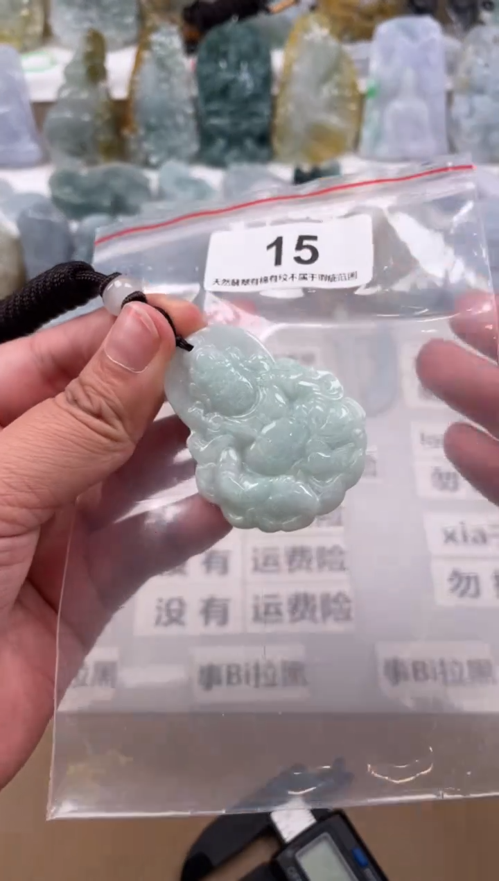 【闪购商品】翡翠颈饰未镶嵌天然缅甸A货翡翠15