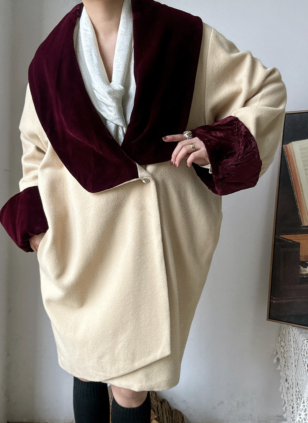 古着短款羊毛小香风外套上衣女外套