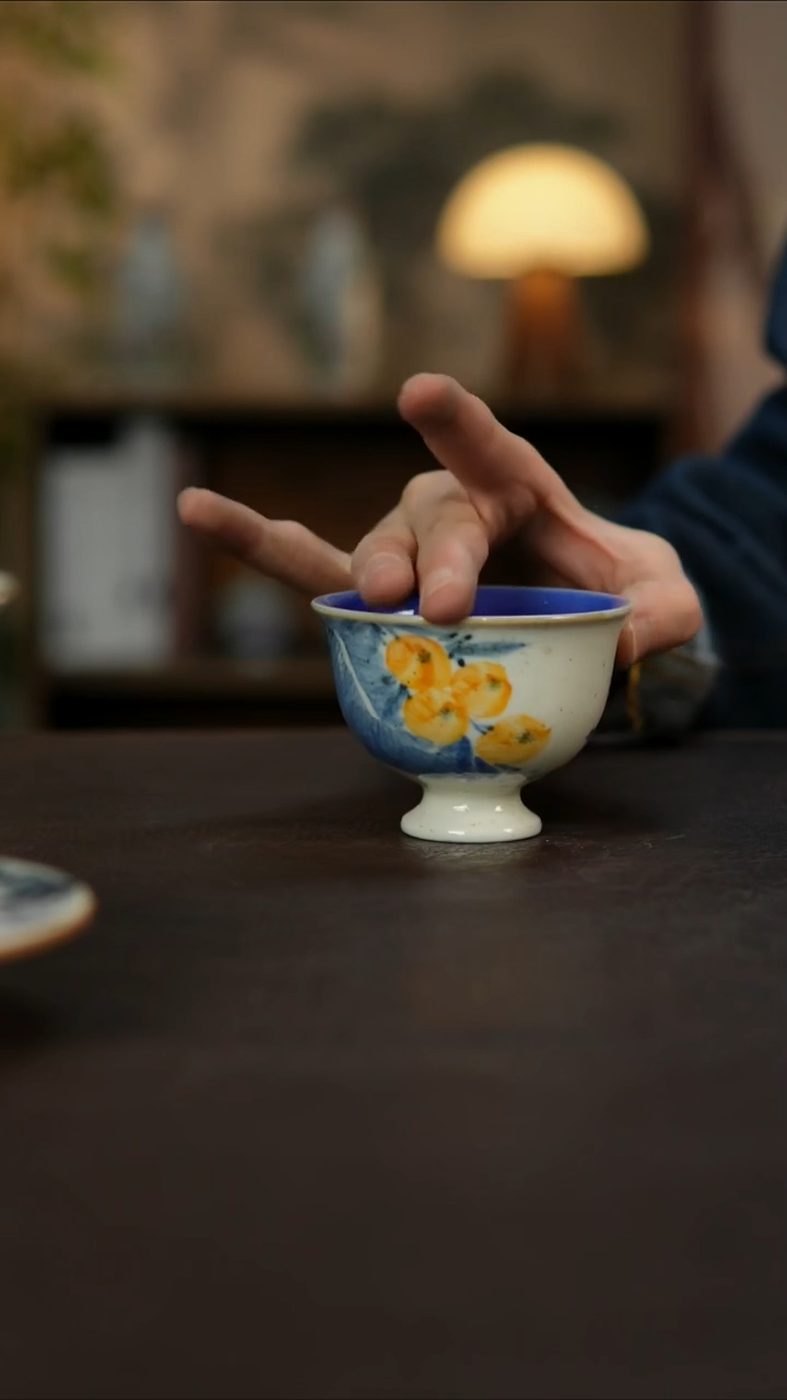 杯景德镇陶瓷杯碗柴烧多人