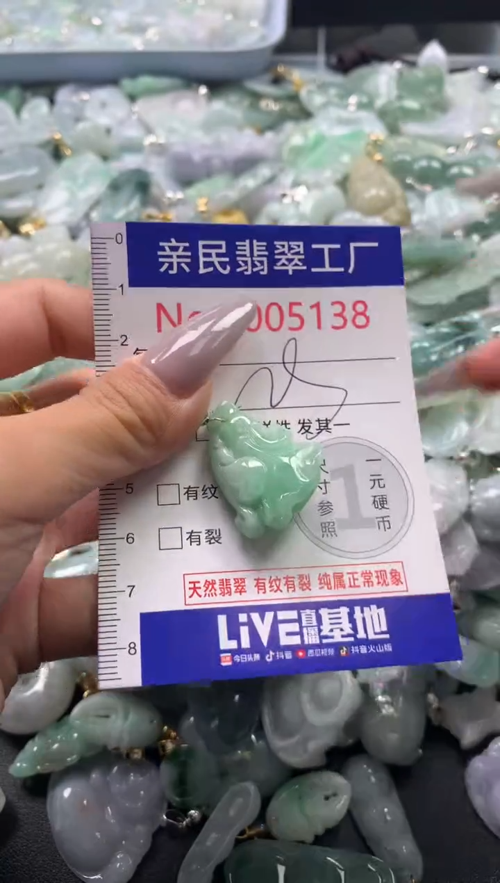 吊坠(不含链)未镶嵌翡翠5138