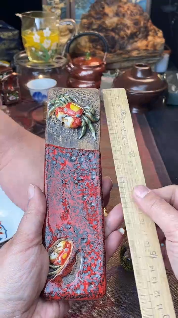 瓷片绿**踪散瓷默认微瑕，看清尺寸品相再拍