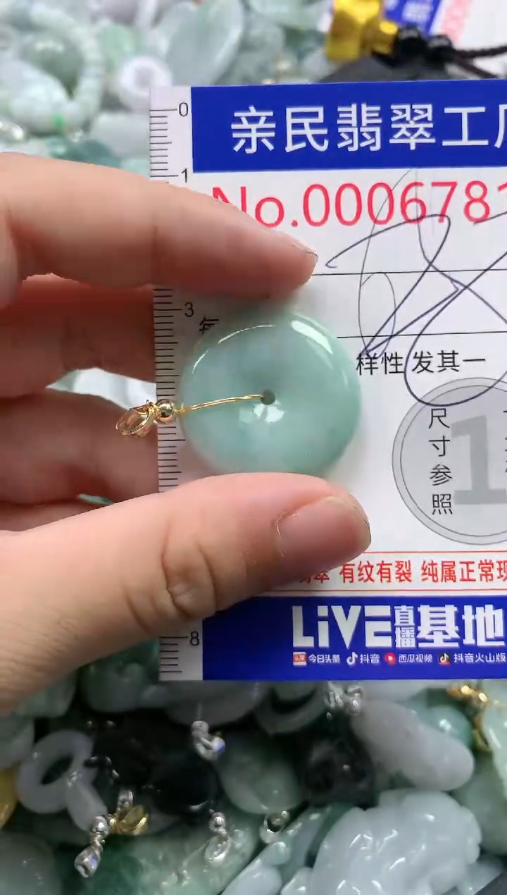 翡翠未镶嵌吊坠(不含链)6781