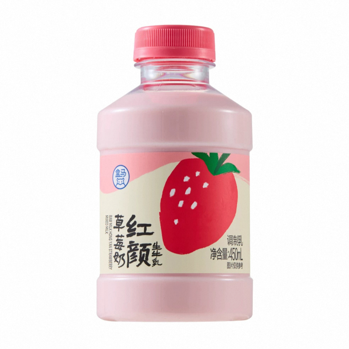 生牛乳红颜草莓奶450ml