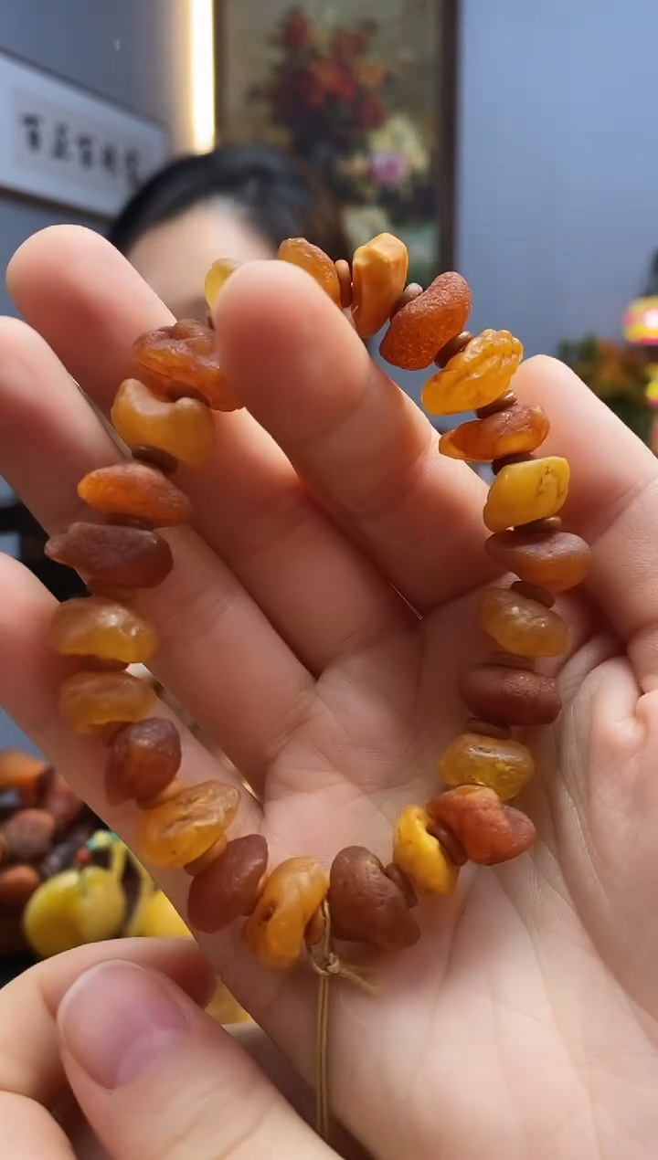手链琥珀未镶嵌手串