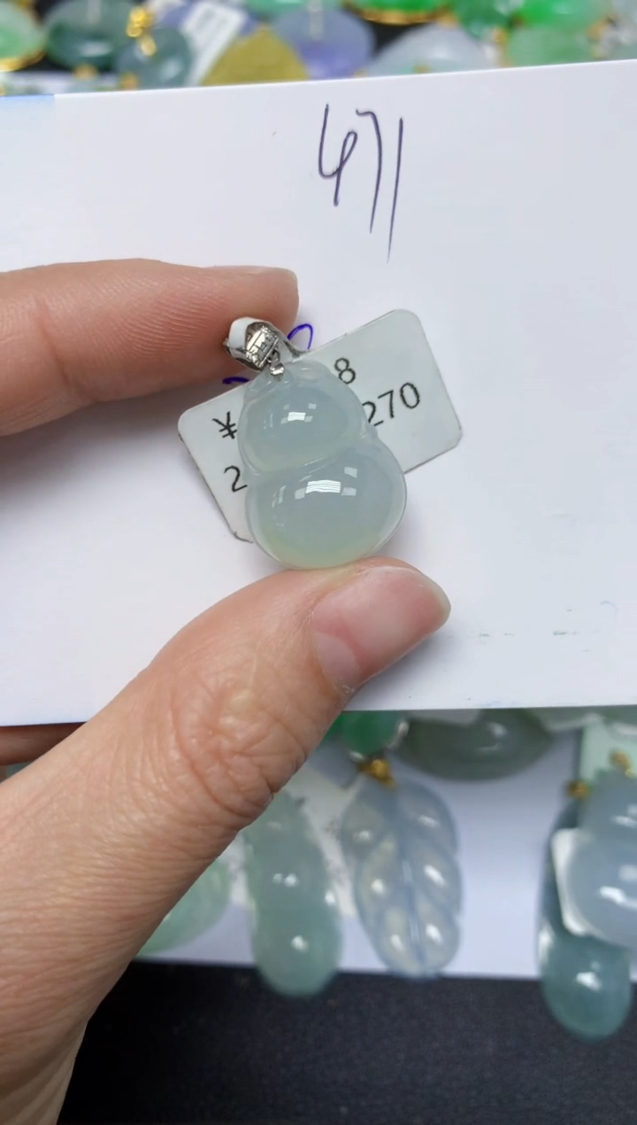 【闪购商品】翡翠颈饰18K金镶嵌 天然翡翠A货