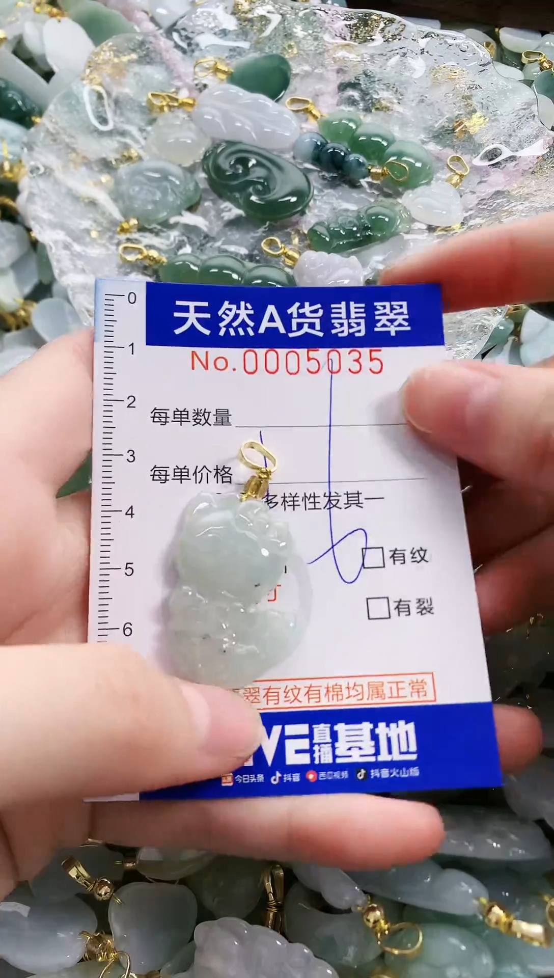 颈饰未镶嵌翡翠天然A货翡翠