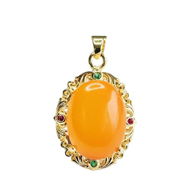 【小岛】蜜蜡花纹款吊坠YSDZ346/YS346