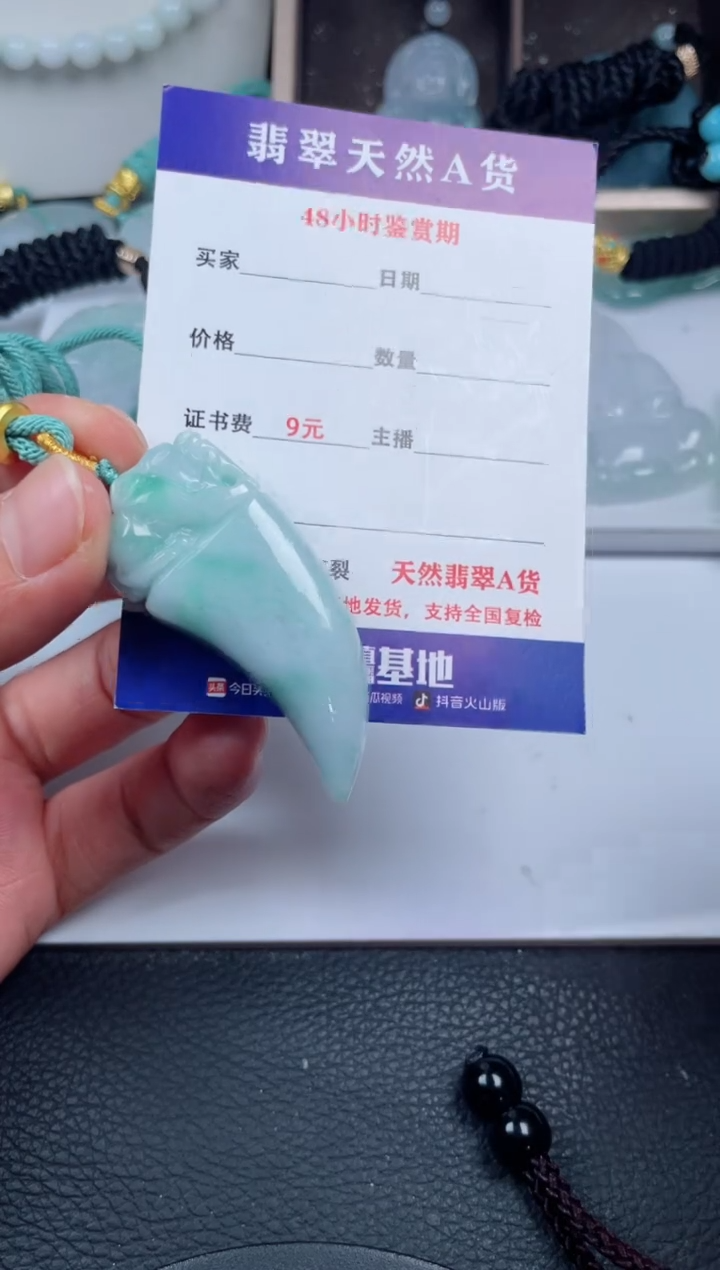 翡翠未镶嵌颈饰         