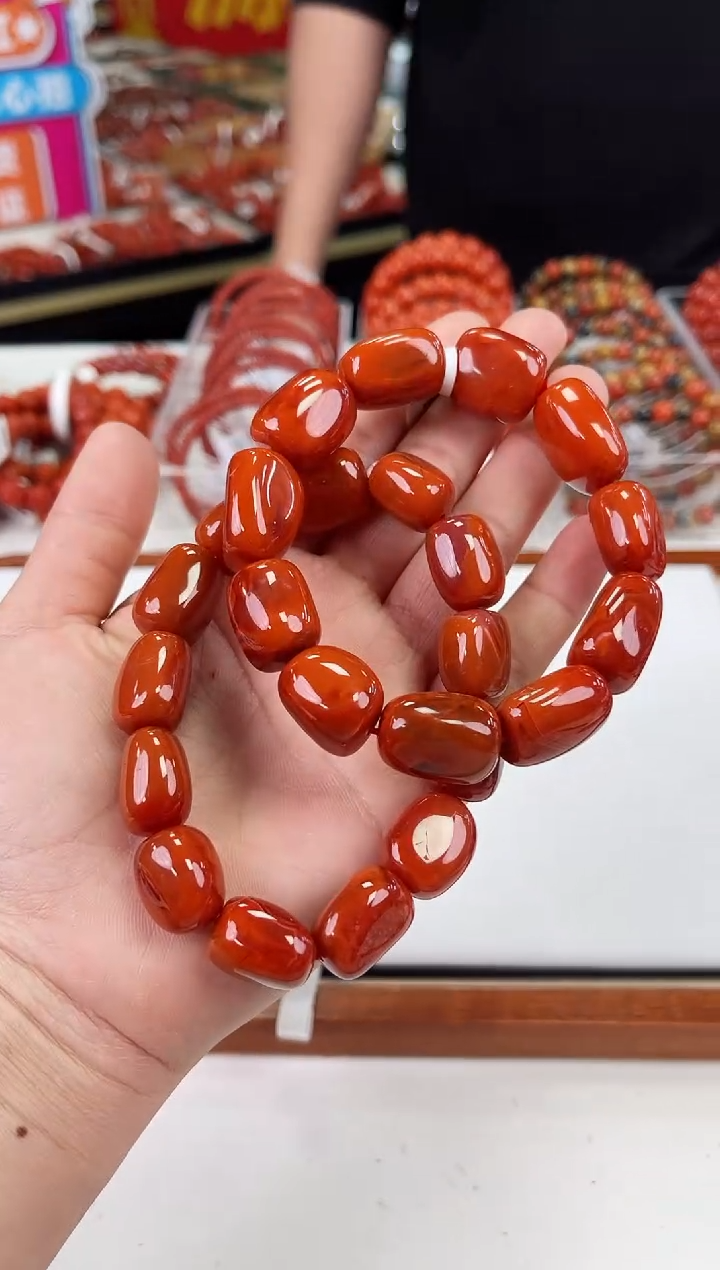 【闪购商品】南红玛瑙瓦西随型手串未镶嵌（多样式发其一）