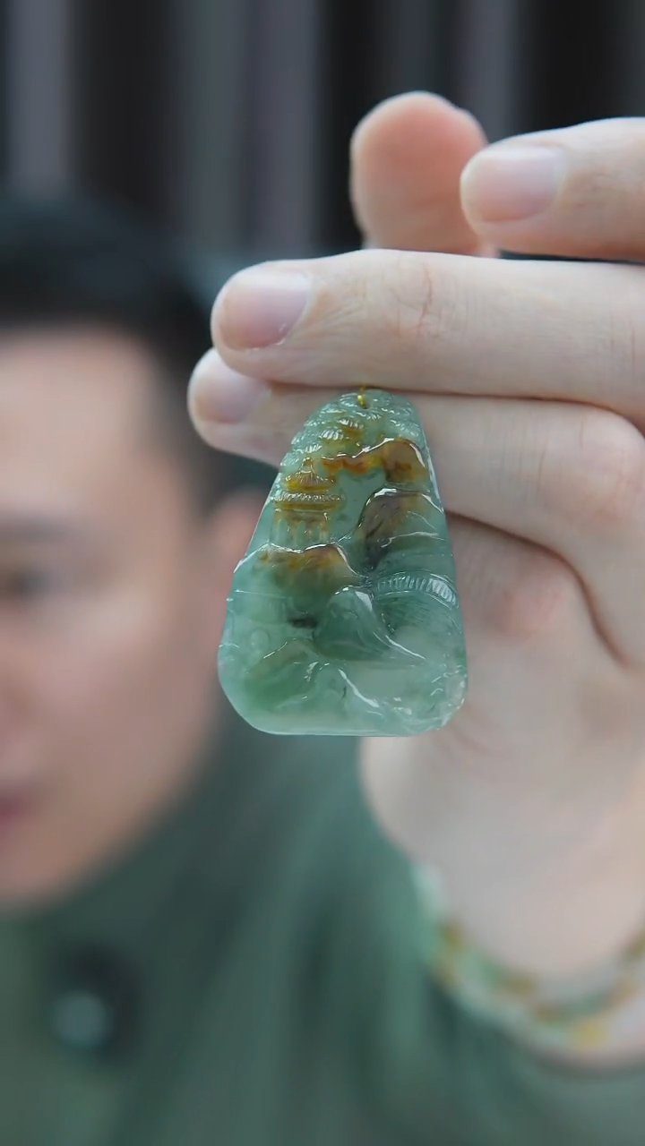 颈饰未镶嵌翡翠挂件H0006