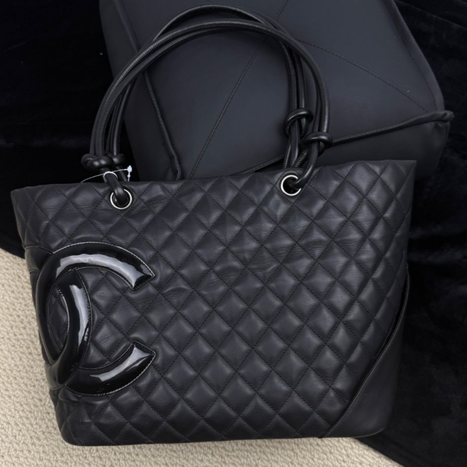 99新 Chanel/香奈儿 【文子姐专属】F1074/so black康鹏托特/FB