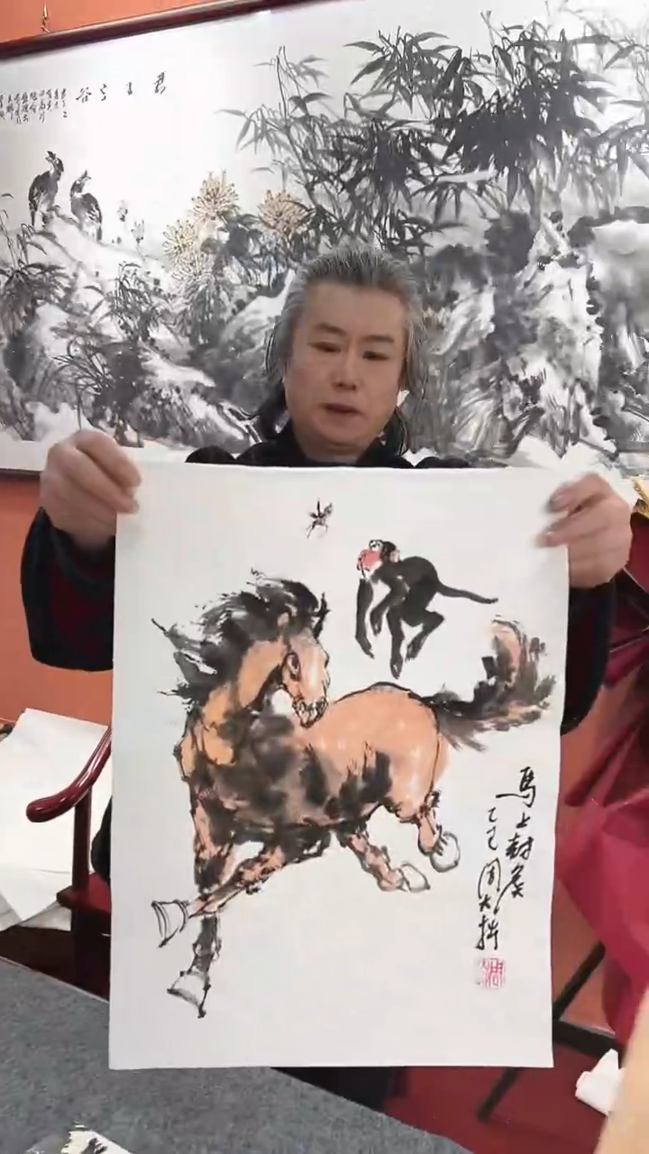 国画周大拙/国画/花鸟