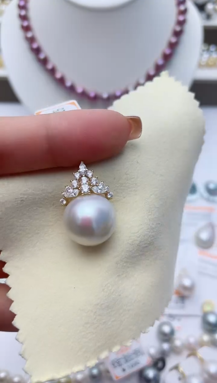 【闪购商品】淡水珍珠颈饰银S925镶嵌W27