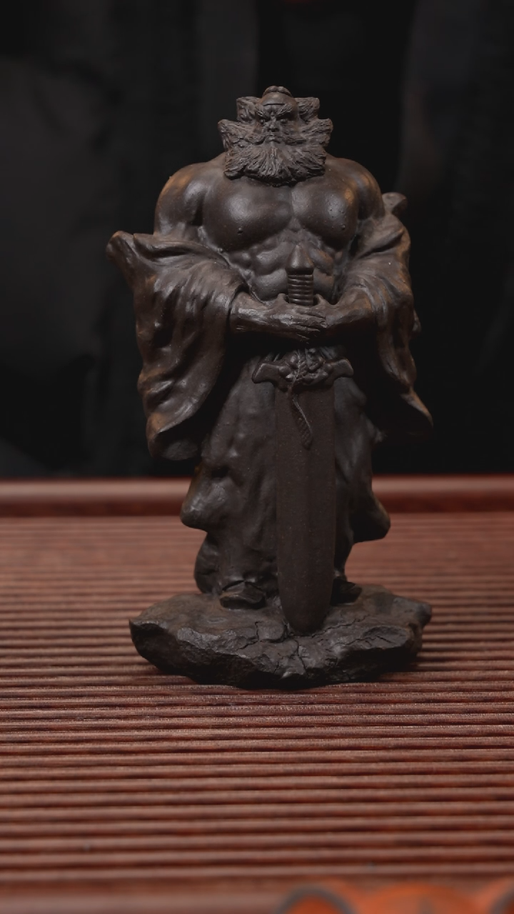 【闪购商品】紫砂茶宠紫砂钟馗