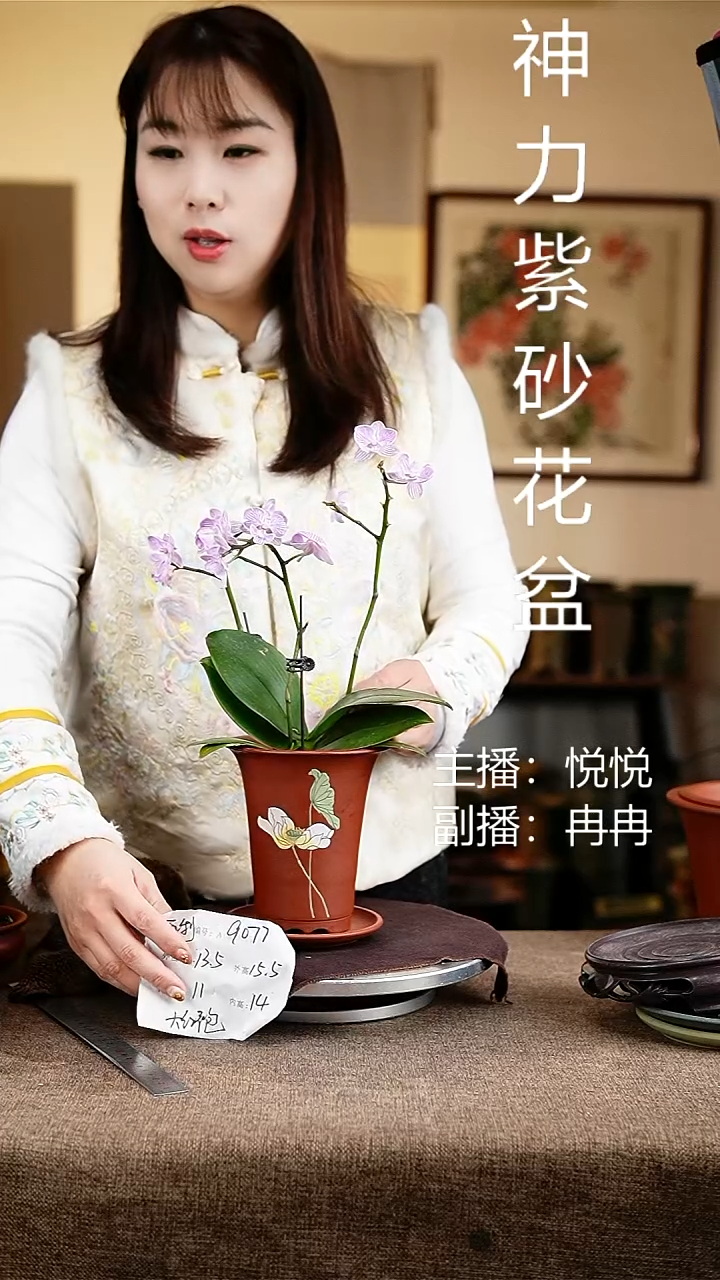 紫砂花盆花卉工艺9077+z