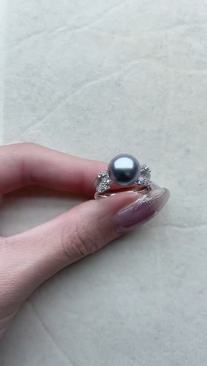 【闪购商品】海水珍珠戒指银S925镶嵌108