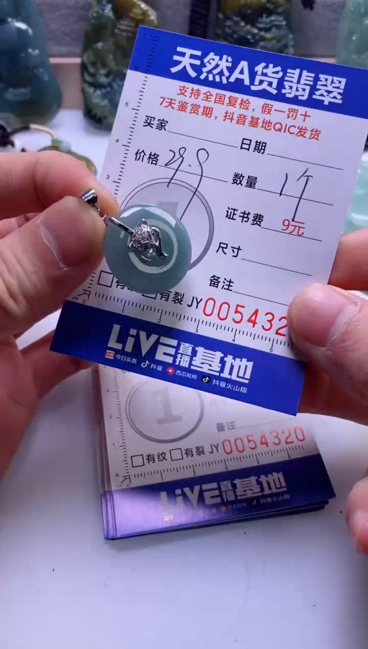 【闪购商品】翡翠挂件银S925镶嵌             