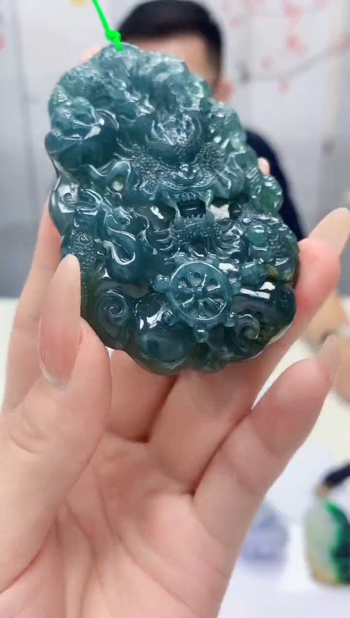 【闪购商品】定制翡翠未镶嵌5152jj-毛货挂件6