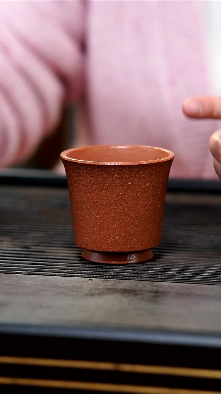 【闪购商品】紫砂茶壶03-微瑕粗砂降坡高玉兰杯