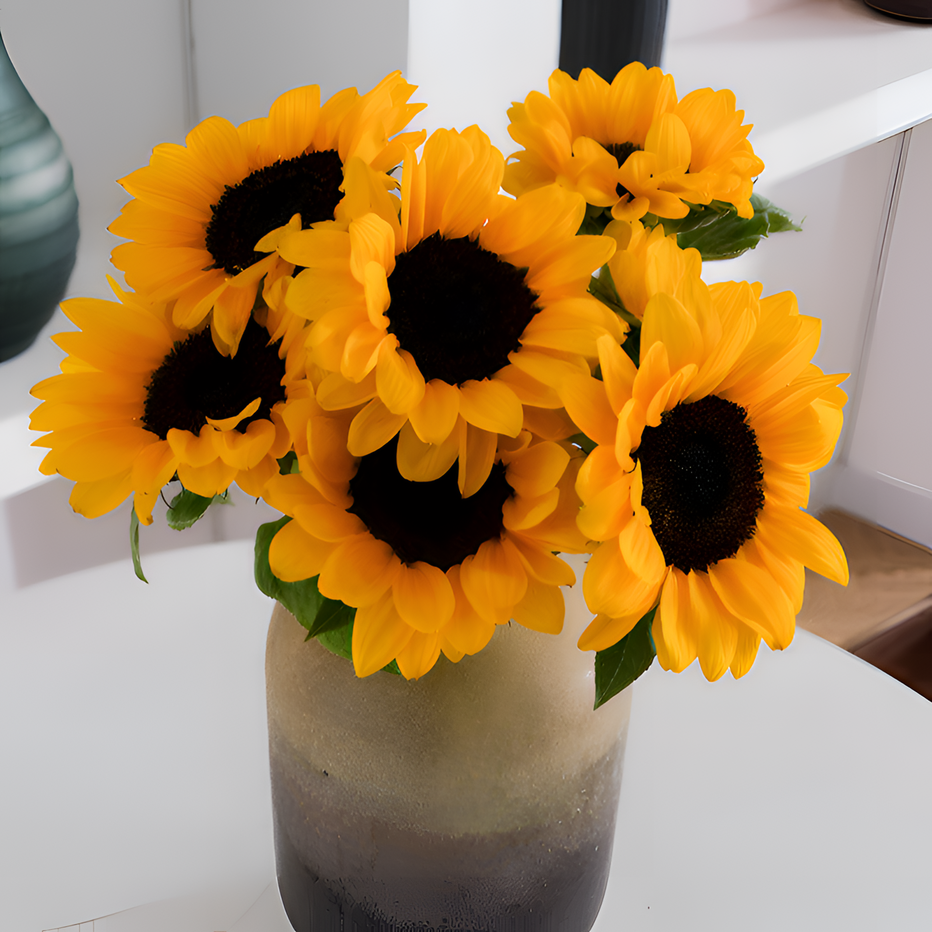 【银座鲜花】向日葵菊类原装整扎5支每扎2单包邮鲜切花家居花生活鲜花