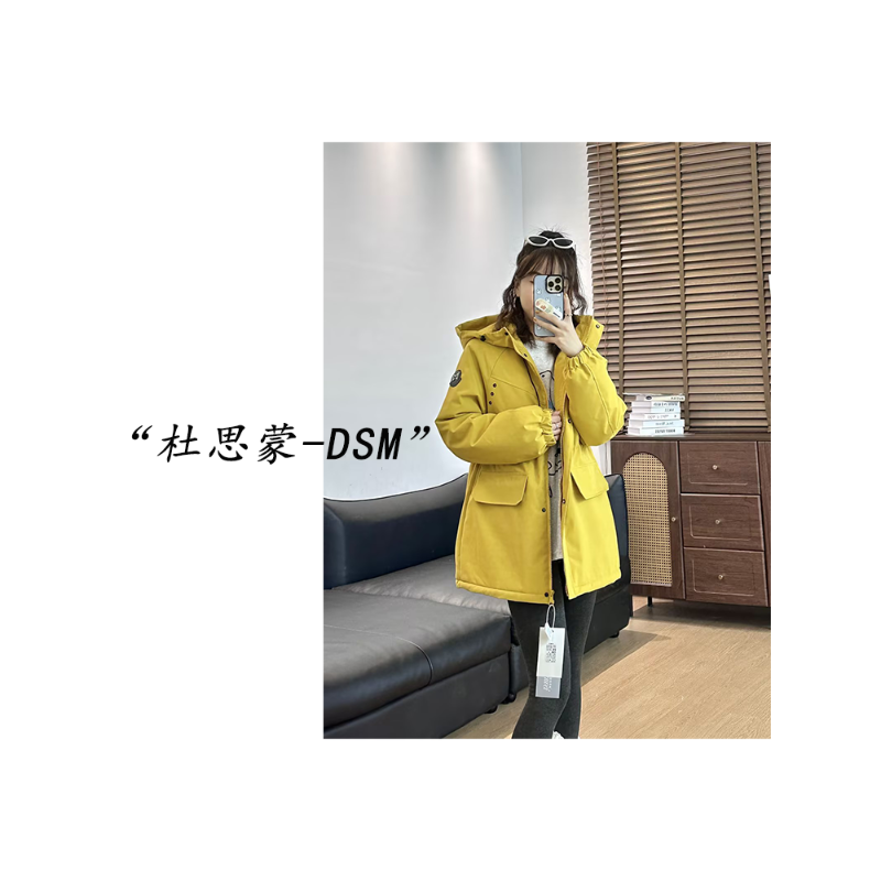 DSM-【雪境绒行】韩国货！25秋冬韩系休闲加绒冲锋衣外套H25123