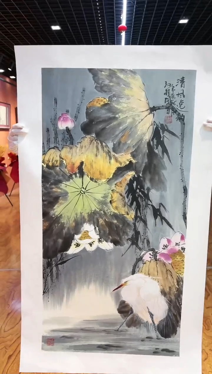 【闪购商品】国画孙桂国老师字画，带亲笔合影证书15-20