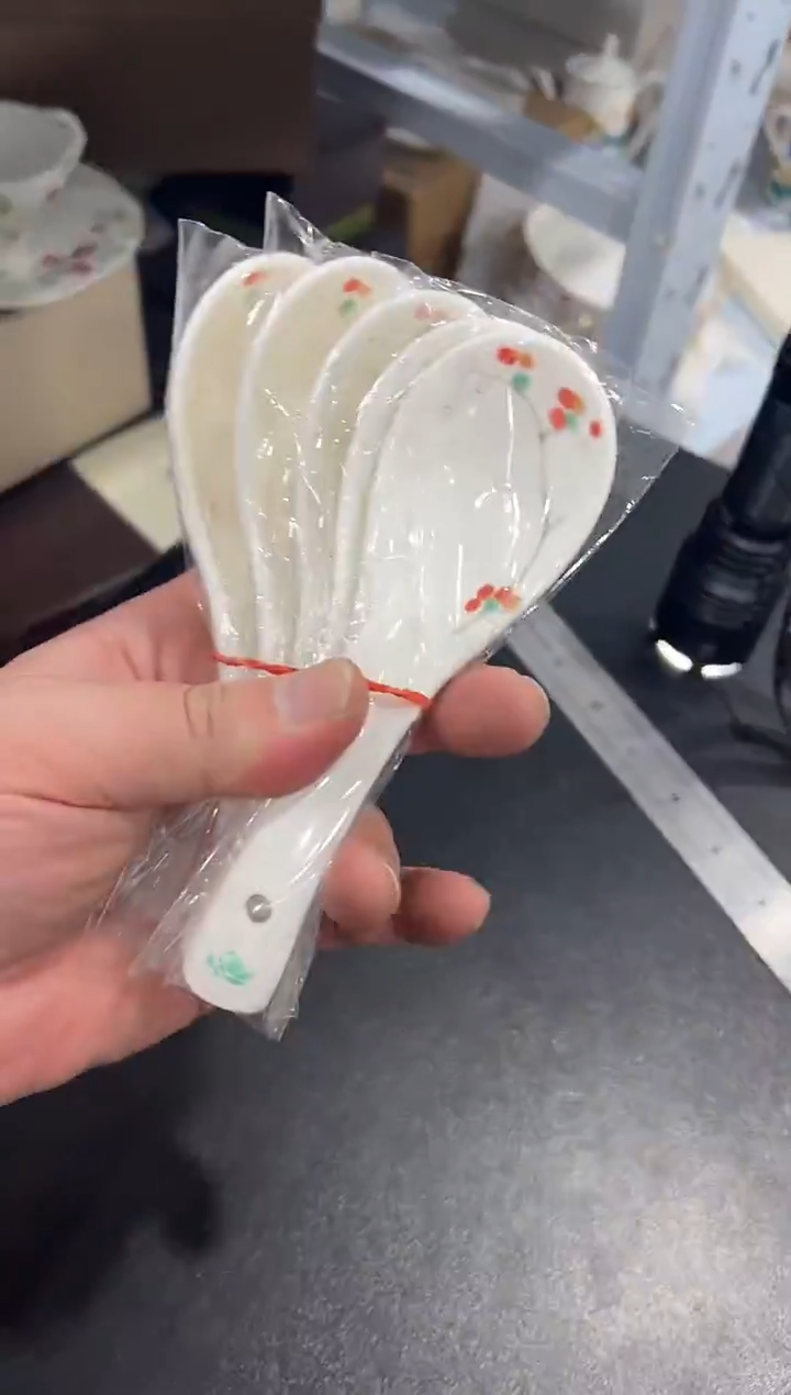 杯子骨瓷用****6（简装）陶瓷小勺5只