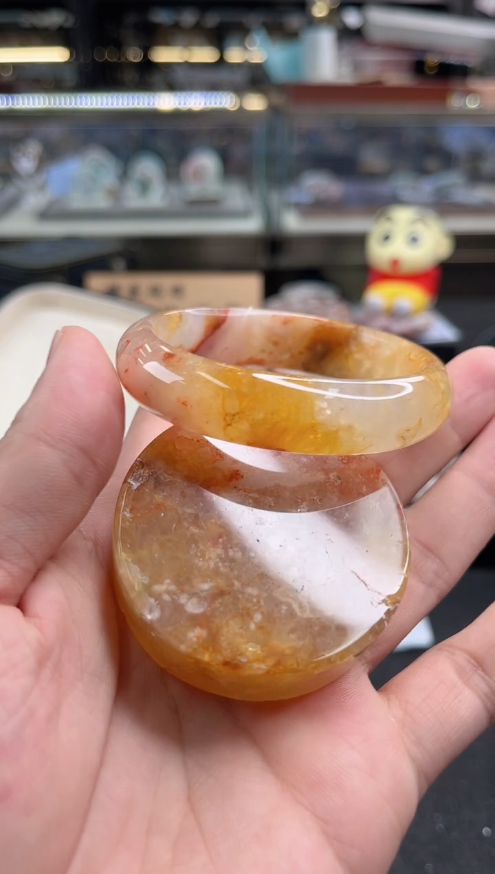 未镶嵌手镯石英质玉56圈口 （赠品镯心）3751577