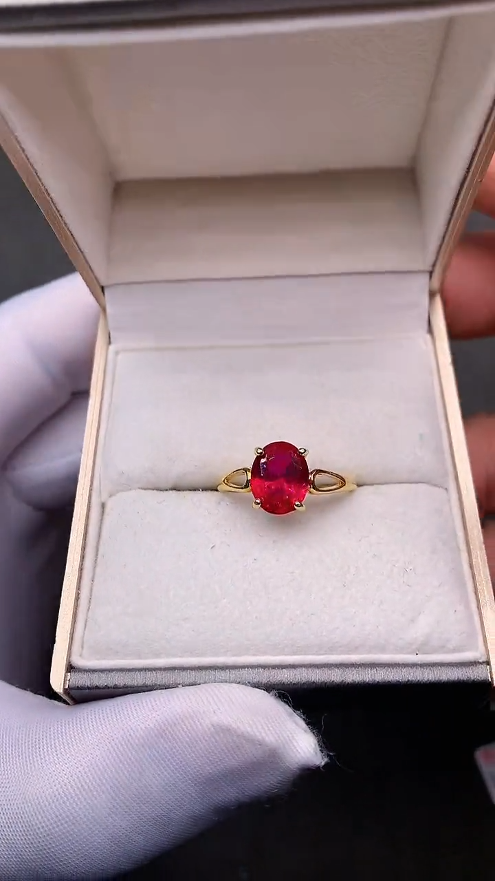 【闪购商品】红宝石戒指银S925镶嵌.......