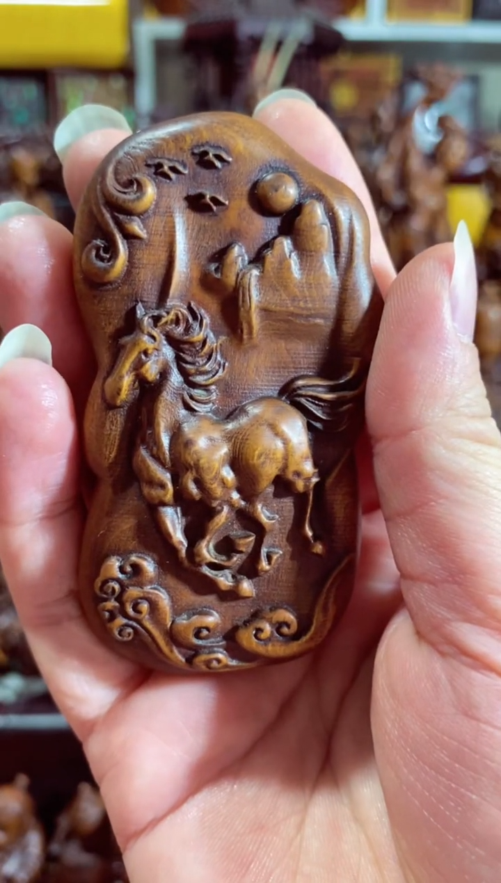 【闪购商品】木黄杨木精品摆件漂亮马