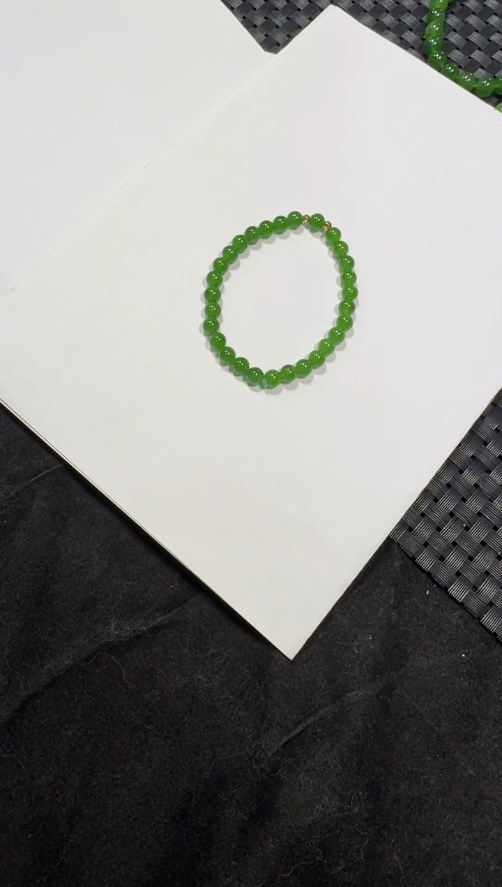 未镶嵌手串和田玉（碧玉）6m手串