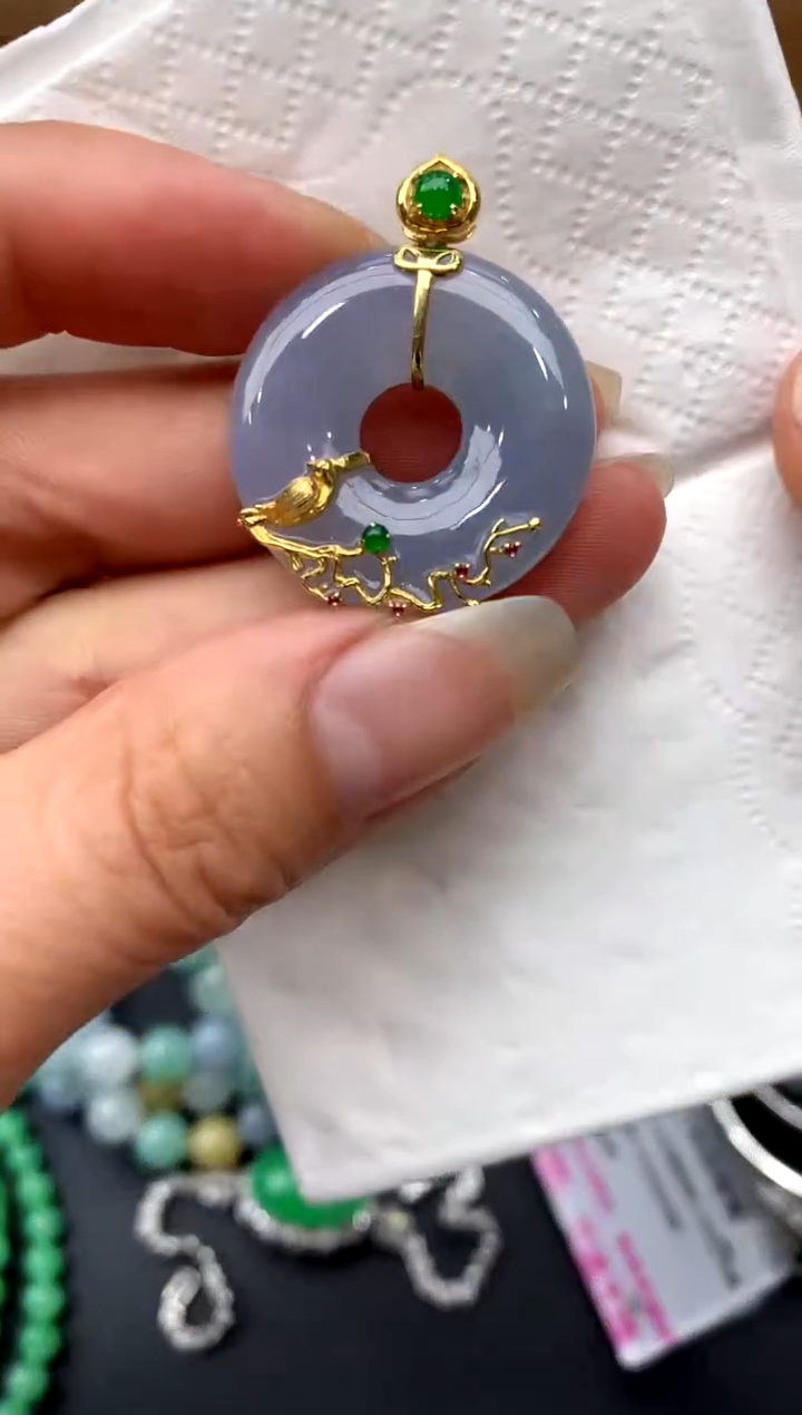 【闪购商品】翡翠颈饰18K金镶嵌254-中国好珍宝