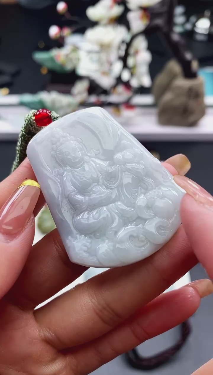 【闪购商品】翡翠颈饰未镶嵌天然缅甸A货翡翠