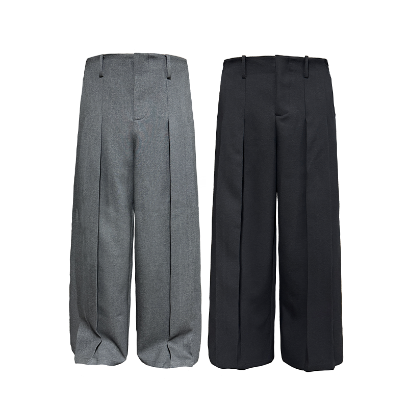 JCAESAR无腰头矩型长裤