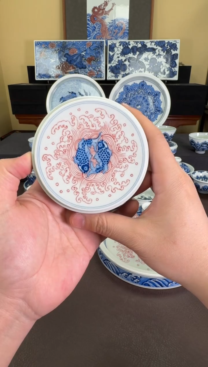 【闪购商品】羿器窑海浪团鱼盖置