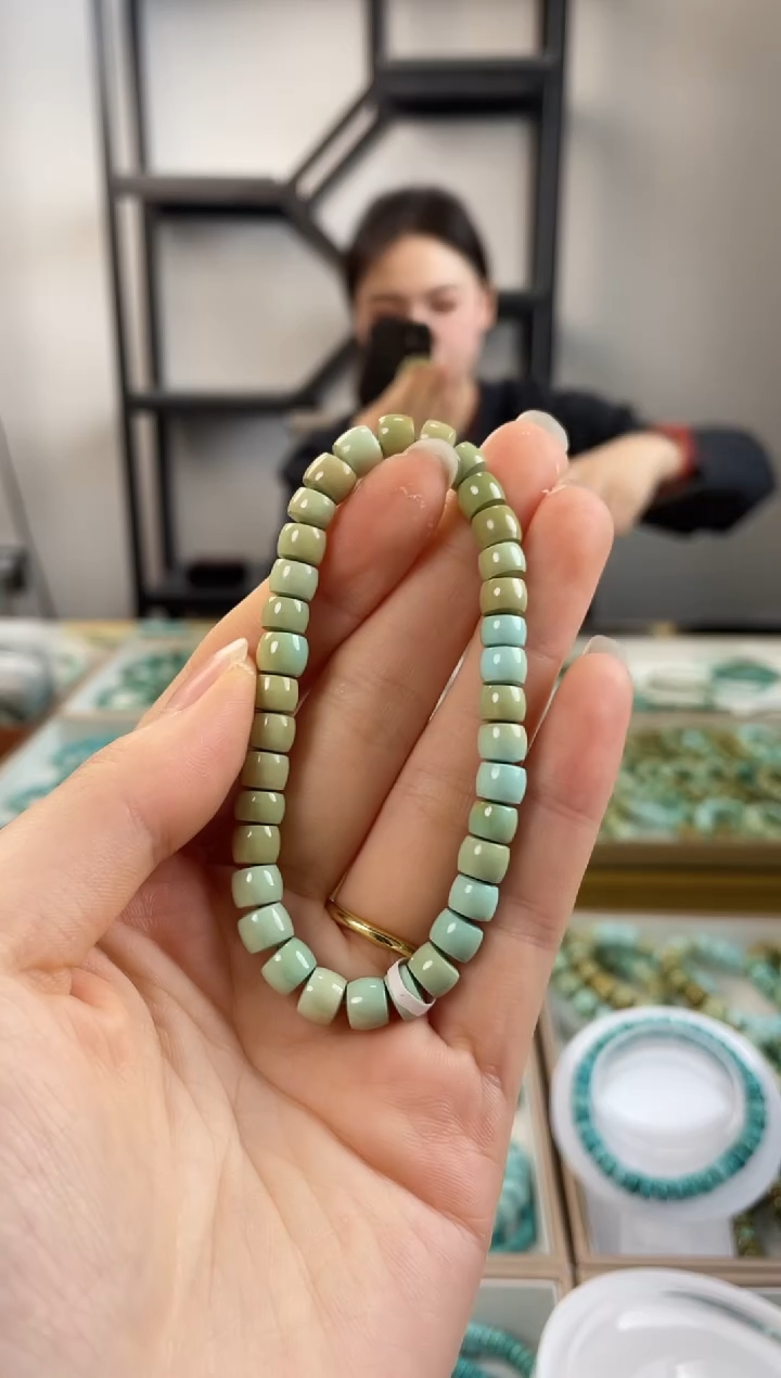 【闪购商品】绿松石珠宝奇石未镶嵌6.7+mm