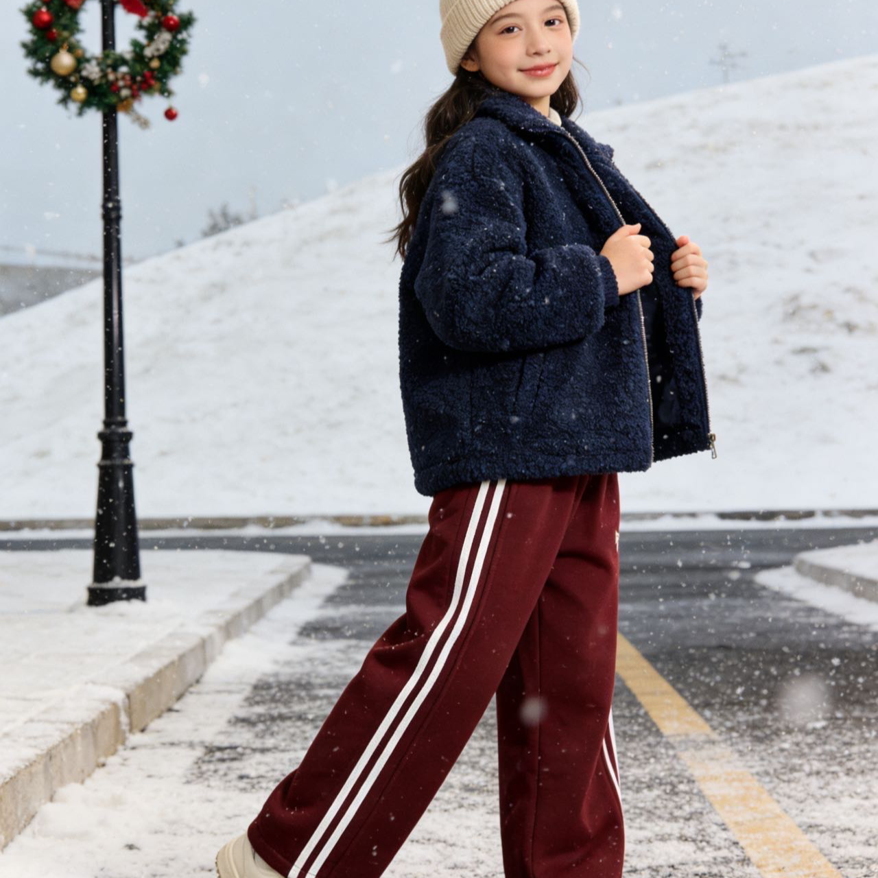 26056高端专享秋冬款休闲裤红色